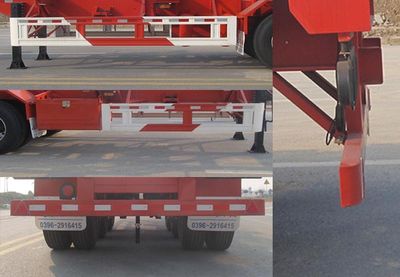 Huajun  ZCZ9400TWYHJE Transport semi-trailer of dangerous goods tank frame