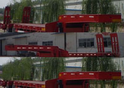 Junqiang  JQ9353TDP Low flatbed semi-trailer