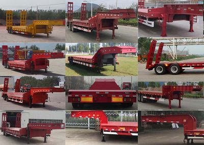 Junqiang  JQ9353TDP Low flatbed semi-trailer