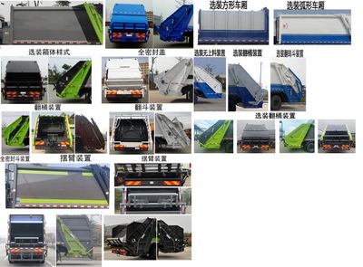 Chusheng  CSC5180ZYSEHBEV Pure electric compression garbage truck