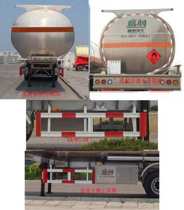 Shengrun  SKW9401GYYL Aluminum alloy oil transport semi-trailer