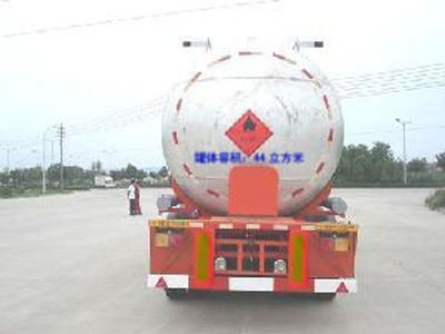 Jianghuai Yangtian  CXQ9380GRY Flammable liquid tank transport semi-trailer