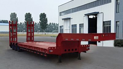 Brilliant Business Car DHH9374TDP Low flatbed semi-trailer