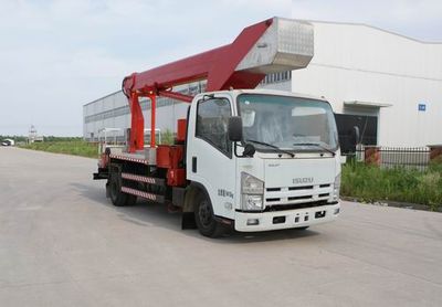 Huatong brand automobiles HCQ5090JGKQL3 High altitude work vehicle