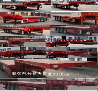 Binhengcheng brand automobiles BHC9400TDP Low flatbed semi-trailer