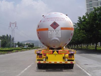 Jiuyuan  KP9340GTR Permanent gas transport semi-trailer