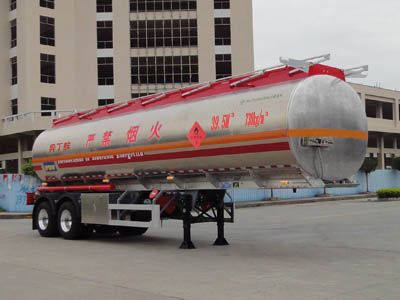 Yongqiang  YQ9344GRYSLA Flammable liquid tank transport semi-trailer