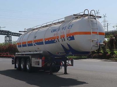 Lingyu  CLY9401GFW30 Tank transport semi-trailer for corrosive substances