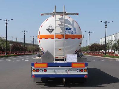 Lingyu  CLY9401GFW30 Tank transport semi-trailer for corrosive substances