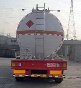 Huachang brand automobiles QDJ9401GRY Flammable liquid tank transport semi-trailer