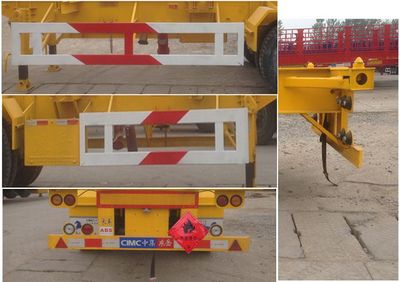 Liangshan Dongyue  CSQ9404TWY Transport semi-trailer of dangerous goods tank frame