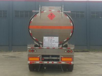 Yongqiang  YQ9400GRYCT2 Aluminum alloy flammable liquid tank transport semi-trailer