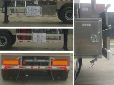 Yongqiang  YQ9400GRYCT2 Aluminum alloy flammable liquid tank transport semi-trailer