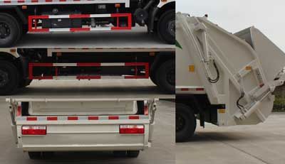 Yunding  RYD5082ZYS Compressed garbage truck