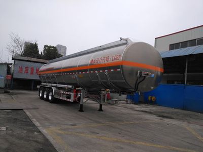 Tonghua  THT9400GYYH Aluminum alloy oil transport semi-trailer