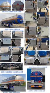 Tonghua  THT9400GYYH Aluminum alloy oil transport semi-trailer