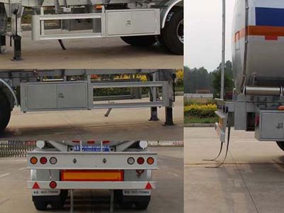 Tongyada  CTY9403GYYG Aluminum alloy oil transport semi-trailer