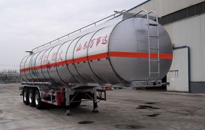 Mastercard SDW9405GRYA Aluminum alloy flammable liquid tank transport semi-trailer