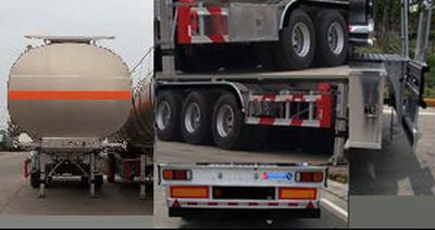 Mastercard SDW9405GRYA Aluminum alloy flammable liquid tank transport semi-trailer