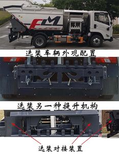 Fulongma  FLM5080ZZZJL6F Hydraulic Lifter Garbage truck 