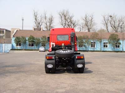 Jiefang Automobile CA4226P2K2T3A82 Flat head diesel container semi-trailer tractor