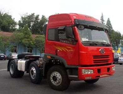 Jiefang Automobile CA4226P2K2T3A82 Flat head diesel container semi-trailer tractor