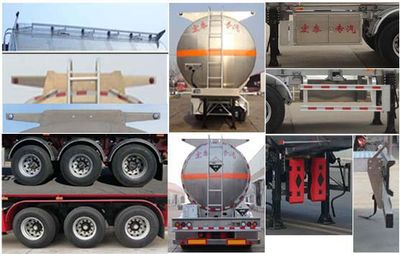 Zhengkang Hongtai brand automobiles HHT9407GFW Tank transport semi-trailer for corrosive substances