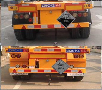 Liangshan Dongyue  CSQ9403TWY Transport semi-trailer of dangerous goods tank frame