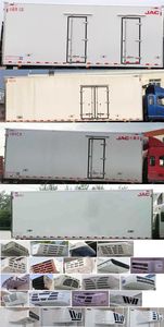 Jianghuai brand automobiles HFC5160XLCB90K1E3S Refrigerated truck