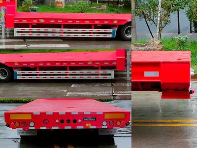 Juntong  JF9405TDP Low flatbed semi-trailer