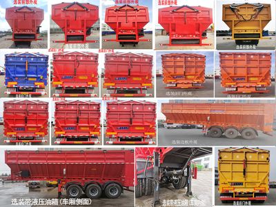 Jilu Hengchi  PG9408ZLSA Bulk grain transportation semi-trailer