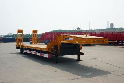 CIMC ZJV9355TDPQD Low flatbed semi-trailer