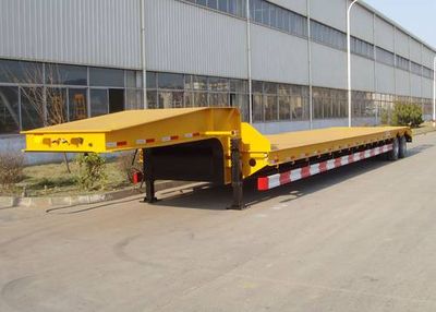 CIMC ZJV9355TDPQD Low flatbed semi-trailer