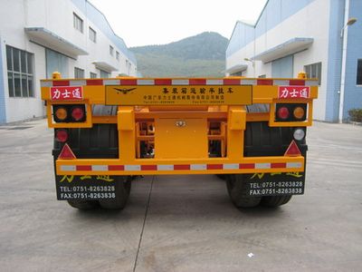 Yue Gong license plate car SGG9280TJZ Container transport semi-trailer