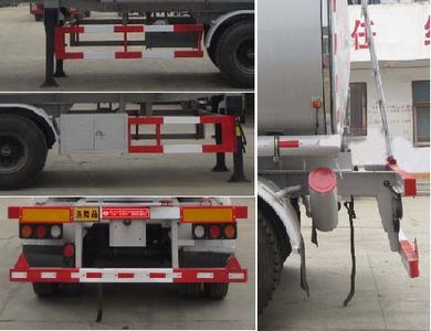 Changqing brand automobiles CQK9400GRY Flammable liquid tank transport semi-trailer