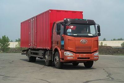 Jiefang Automobile CA5250XXYP63K1L6T3A1E Flat headed diesel box transport vehicle