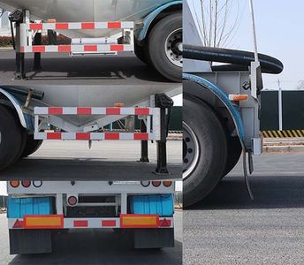 Lingyu  CLY9401GFL38T Medium density powder material transportation semi-trailer