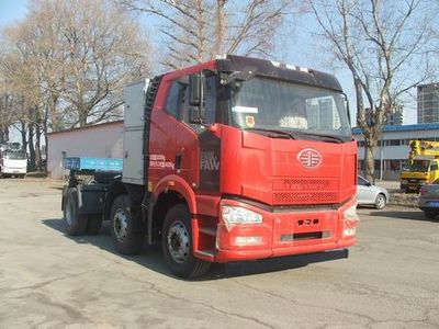 Jiefang Automobile CA4250P63T3E24M5 Flat head natural gas semi-trailer tractor