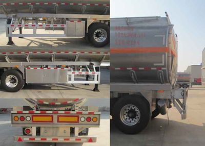 Shengtong brand automobile CSH9340GYY Aluminum alloy oil transport semi-trailer