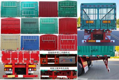 Zhengkang Hongtai brand automobiles HHT9407CS Warehouse grate transport semi-trailer