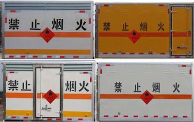 Jiangte brand automobiles JDF5030XRYHFC6 Flammable liquid box transport vehicle