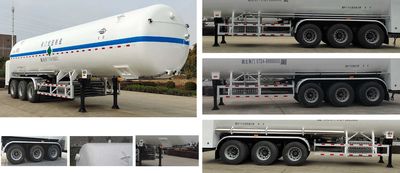 Hongtu  HT9405GDY3 Low temperature liquid transport semi-trailer