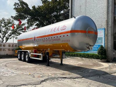 Jiuyuan  KP9403GRY Flammable liquid tank transport semi-trailer