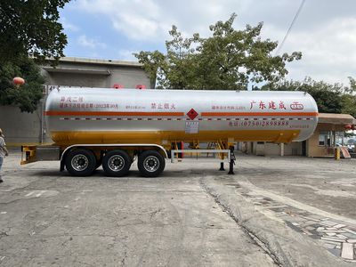 Jiuyuan  KP9403GRY Flammable liquid tank transport semi-trailer