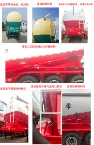 Jianghuai Yangtian  CXQ9408GXH Lower ash semi-trailer