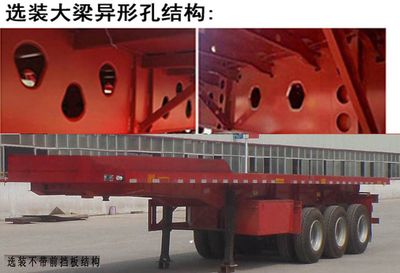 Wanfeng  WWX9402ZZXPC Flat dump semi-trailer