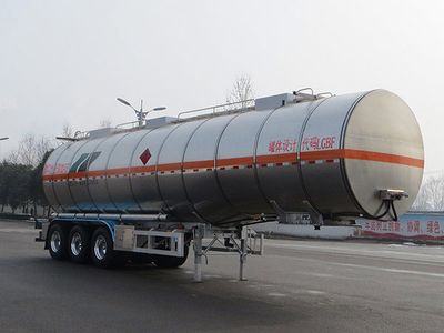 Lingyu  CLY9405GRYC Flammable liquid tank transport semi-trailer