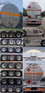 Lingyu  CLY9405GRYC Flammable liquid tank transport semi-trailer