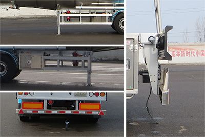 Lingyu  CLY9405GRYC Flammable liquid tank transport semi-trailer