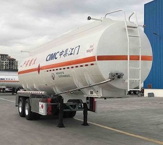 CIMC ZJV9350GRYJM Aluminum alloy flammable liquid tank transport semi-trailer